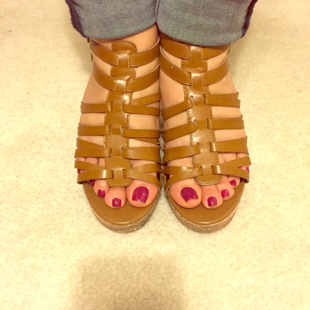 Platform Wedged Sandals